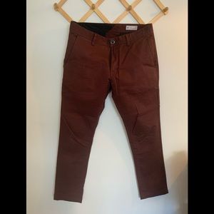 Volcom Pants Burgundy Size 32